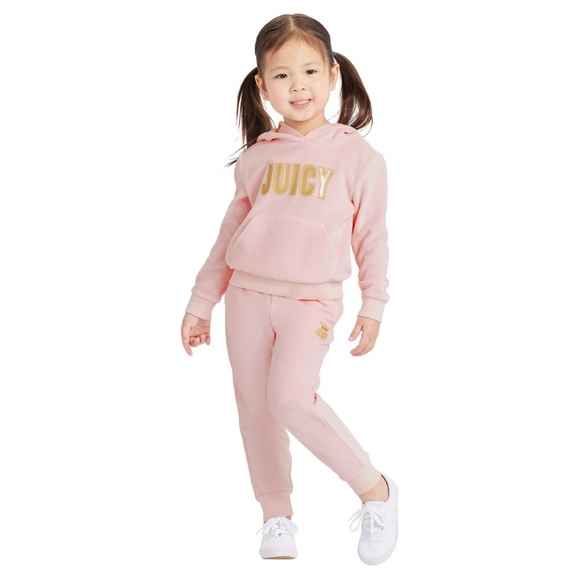 Juicy Couture Other - NWT Juicy Couture Girl Velour Pink Set Hoodie Jogger Pants “Fix Price”